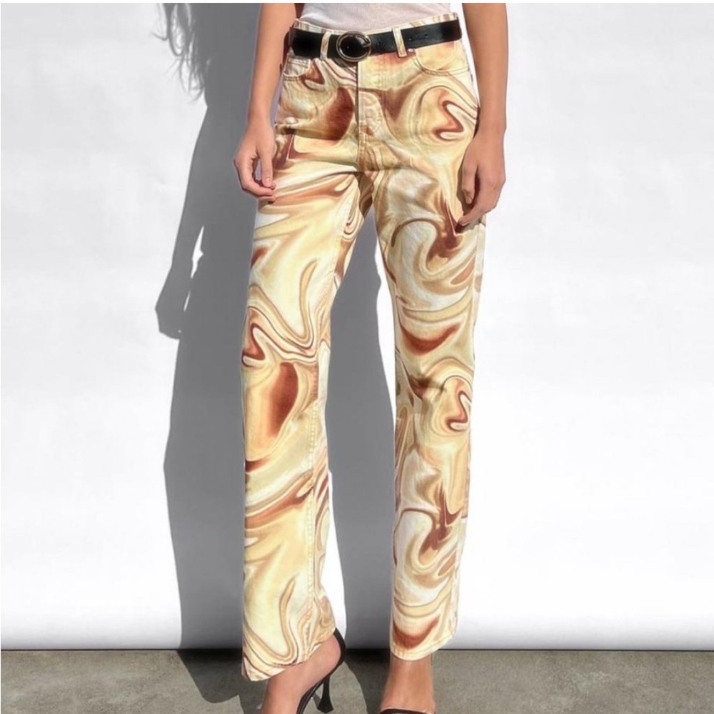 SOLADO Marble Swirl Jeans - Picture 9 of 16